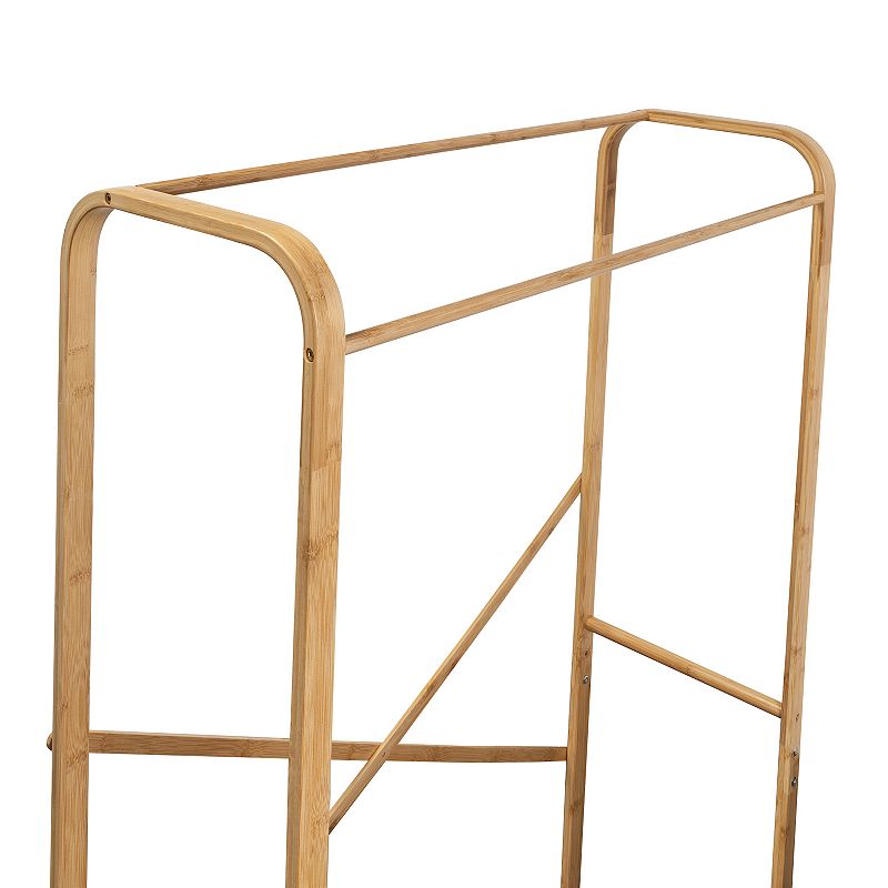 Honey-Can-Do Bamboo and Canvas Garment Rack