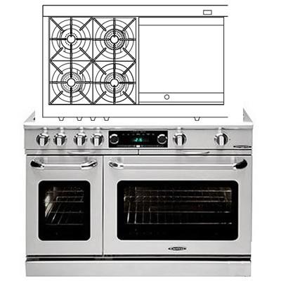 Capital 48-inch Freestanding Dual-Fuel Range COB484GG-L