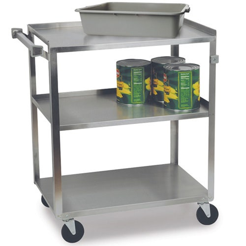 Central Restaurant 90322 Stainless Steel Utility Cart 300 lbs. Capacity， 18-3/8