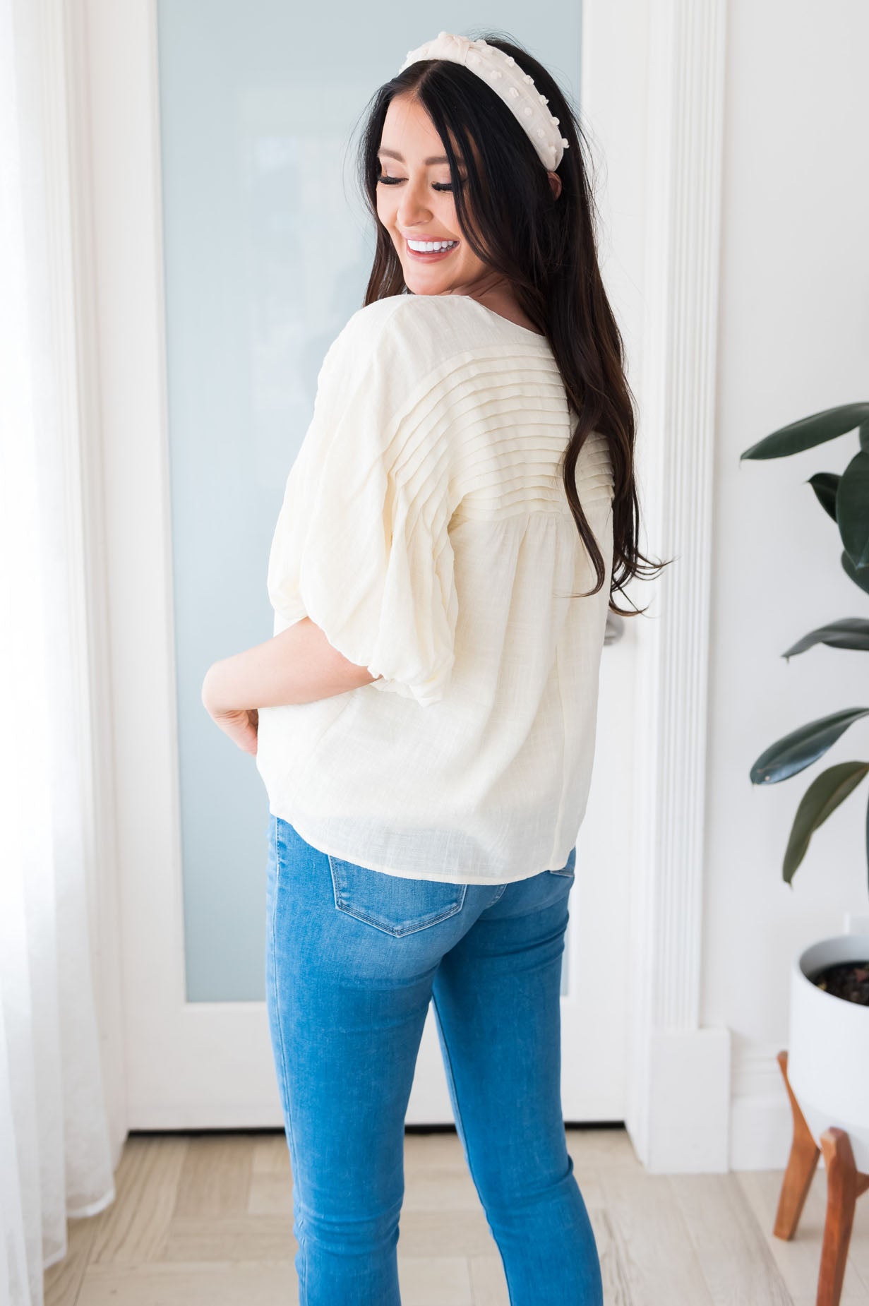 A Girl's Best Friend Modest Blouse