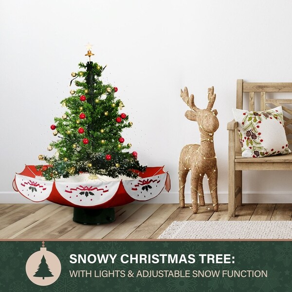 Fraser Hill Farm Let It Snow Series 29In. Green Tree with Star Topper