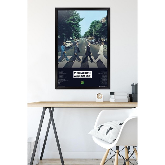 Trends International 24x36 The Beatles Abbey Album Framed Wall Poster Prints