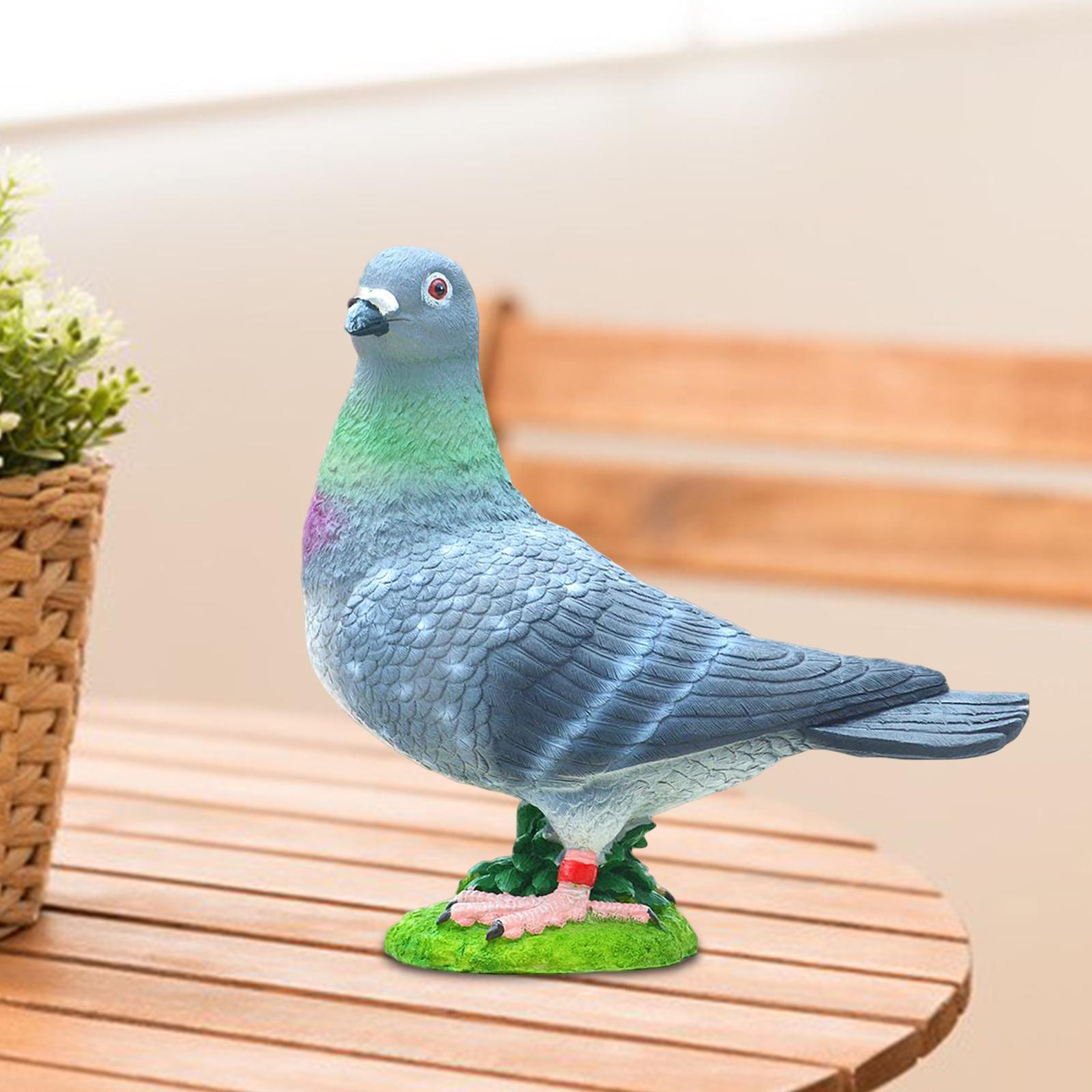 Resin Bird Garden Statues Simulation Animal Ornaments Bird Model Miniatures Bird Ornaments Outdoor Statue for Home Party Ornaments