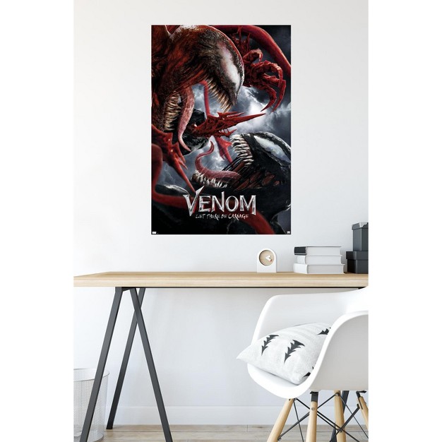 Trends International Marvel Venom Let There Be Carnage Battle One Sheet Unframed Wall Poster Prints