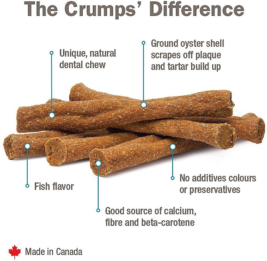 Crumps' Naturals Plaque Busters Fisherman's Mix Dental Dog Treats