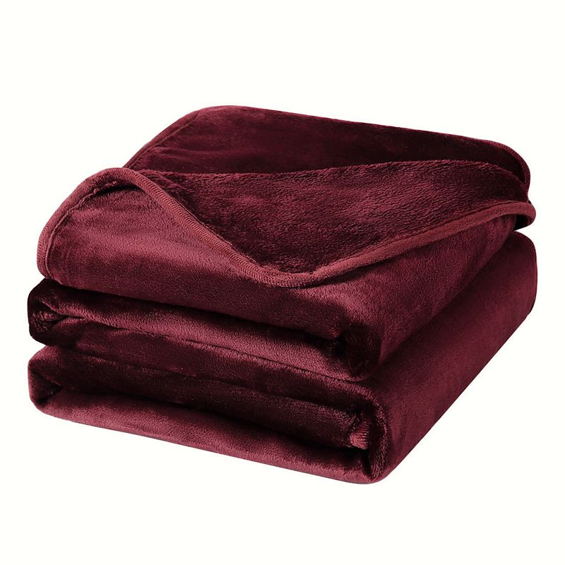 Flannel Fleece Blanket for All Seasons Luxury Comfy for Couch Queen 90x90