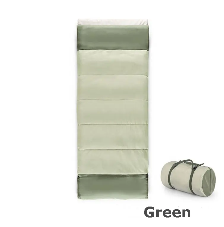 Low MOQ Custom Adult outdoor envelope camping sleeping bag polyester outdoor sleeping bag