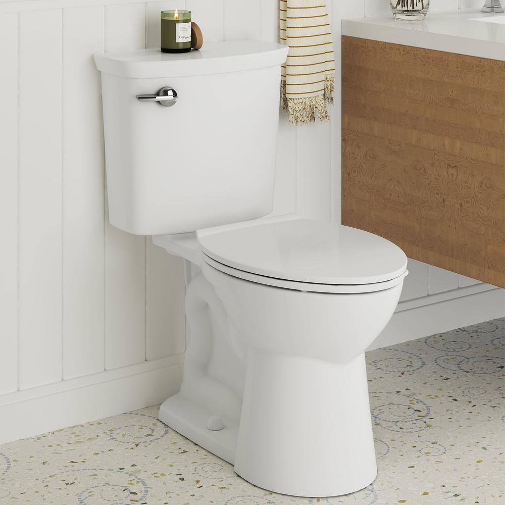 American Standard Vormax Tall Height 2-Piece 1.28 GPF Single Flush Elongated Toilet in White Seat Not Included 238AA104.020