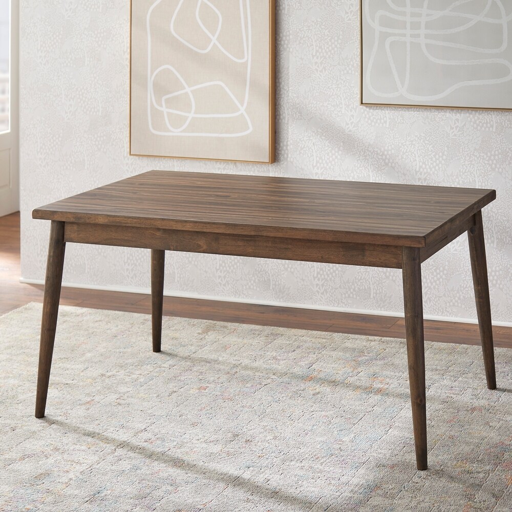 Simple Living Element Mid Century Dining Table   Walnut