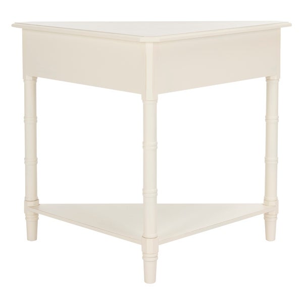 SAFAVIEH Gomez Cream 1-drawer Corner Table - 33.9