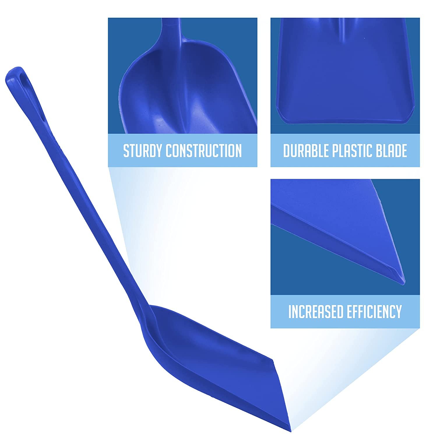 69823 Seamless Hygienic Shovel - Bpa-Free， Food-Safe， Commercial Grade Kitchen And Gardening Acces