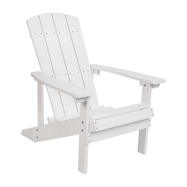 Outdoor AllWeather Poly Resin Wood Adirondack Chair