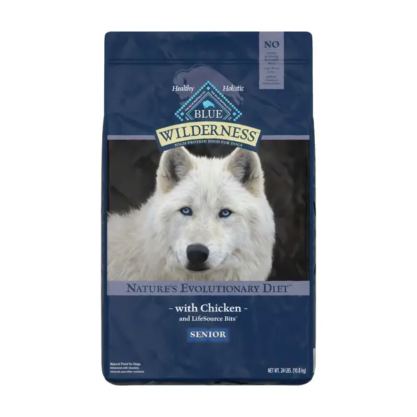 Blue Buffalo Wilderness 24 lb High Protein Chicken Natural Senior Dry Dog Food