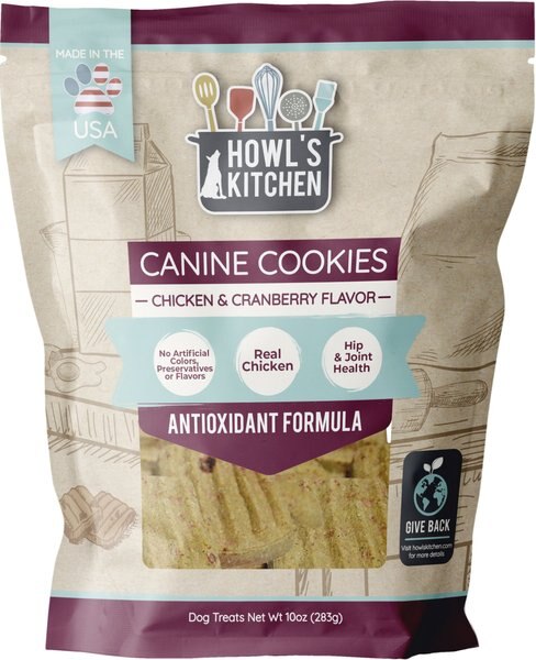 Howl's Kitchen Canine Cookies Chicken and Cranberry Flavor Dog Treats