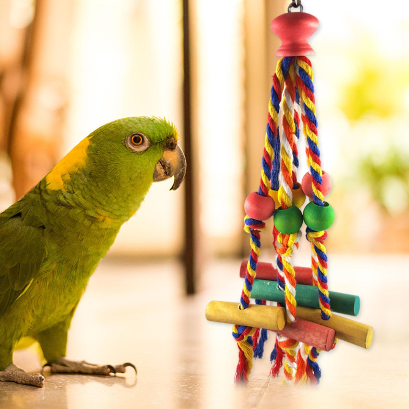 Bird Parrot Toys， Cage Accessories Hanging Chewing.Large Medium Bird Cage Parakeets， Cockatiels， Lovebirds， Conures， Amazon Parrots， Finch