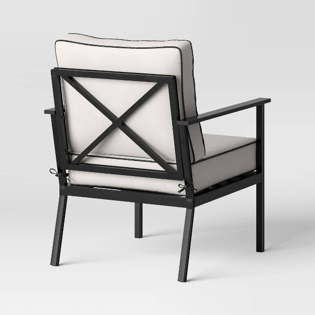 Searsburg 3pc Aluminum Patio Chat Set