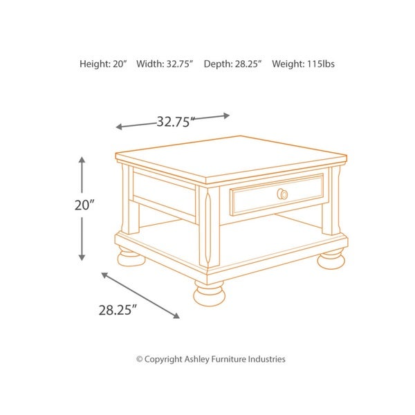 Signature Design by Ashley Porter Brown Lift-top Cocktail Table