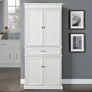 CROSLEY FURNITURE Parsons White Storage Cabinet CF3100-WH