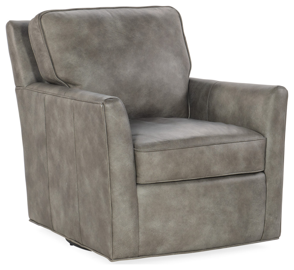 Captain Swivel Club Chair   Transitional   Armchairs And Accent Chairs   by Hooker Furniture  Houzz