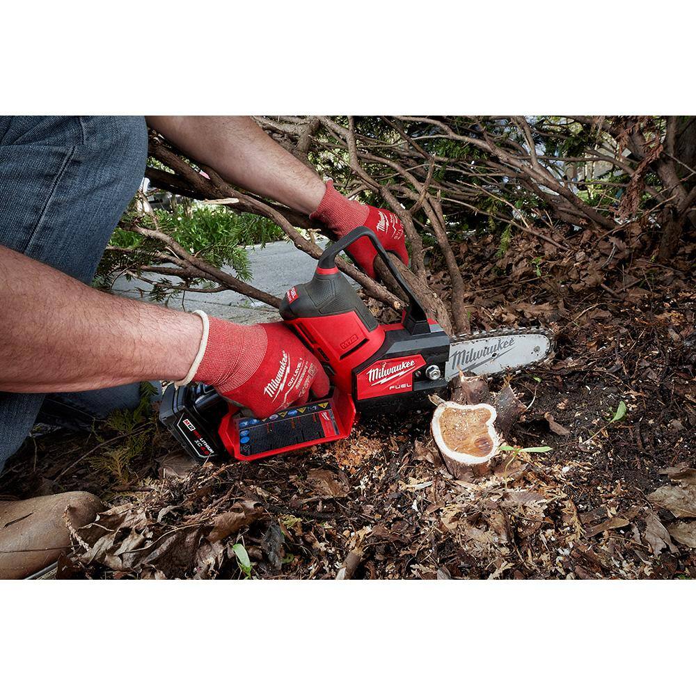 MW M18 FUEL 18 Volt Lithium Ion  Brushless Battery 16 in. Chainsaw  M12 FUEL HATCHET Tool Only  2 Tool 2727-20-2527-20