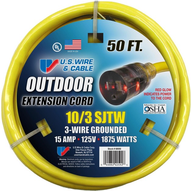 Usw 10 3 Yellow Heavy Duty Extension Cords