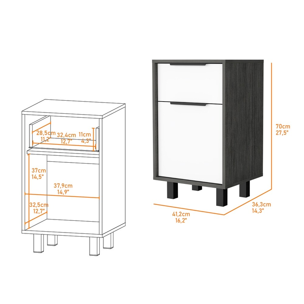 Osbourne 1 Drawer Nightstand