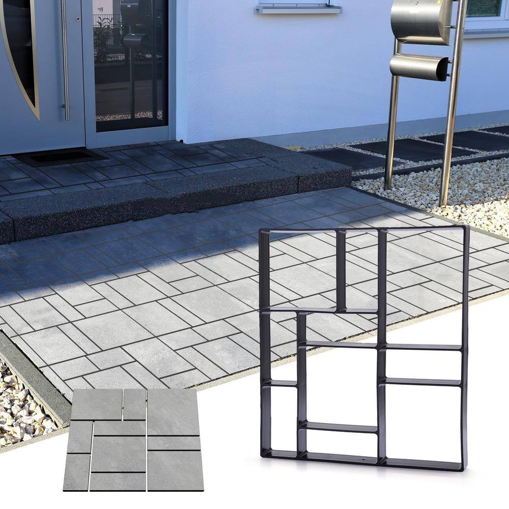 JAXPETY Concrete Mold Cement Paver Stepping Stone Walk Maker (4-Pieces) HG61A0383*4