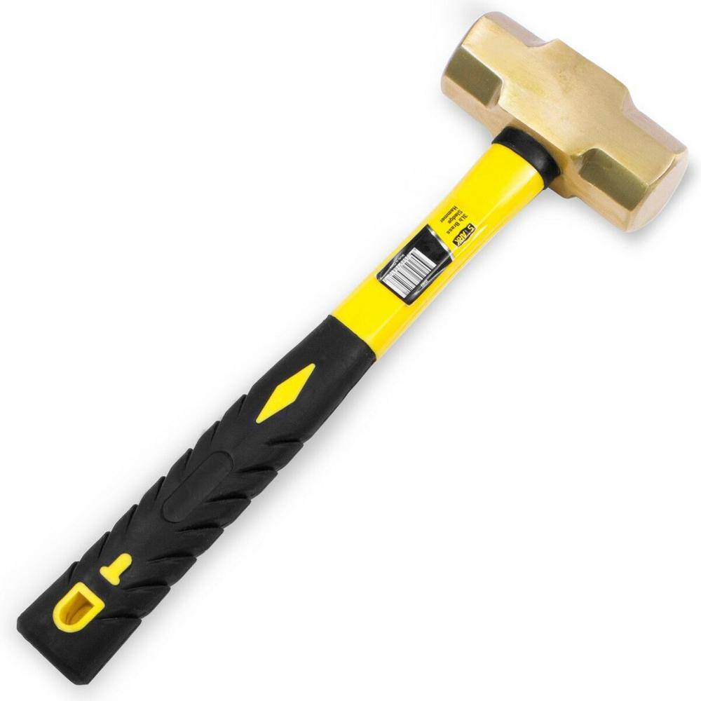 Stark 3 lbs. Brass Sledge Hammer with Fiberglass Handle 15161-H