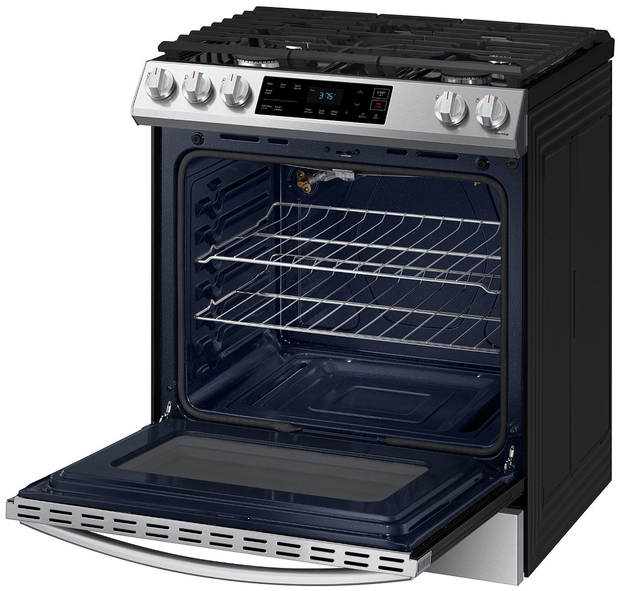  ADA 6 Cu. Ft. Fingerprint Resistant Stainless Steel Front Control Slide-In Gas Range