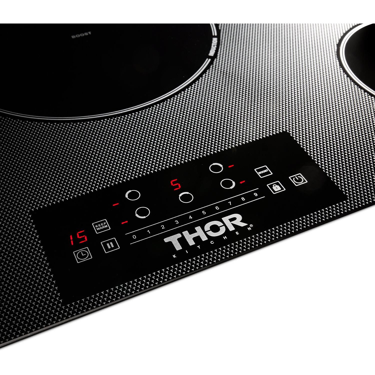 Thor Kitchen 36-Inch Built-In Induction Cooktop with 5 Elements TIH36