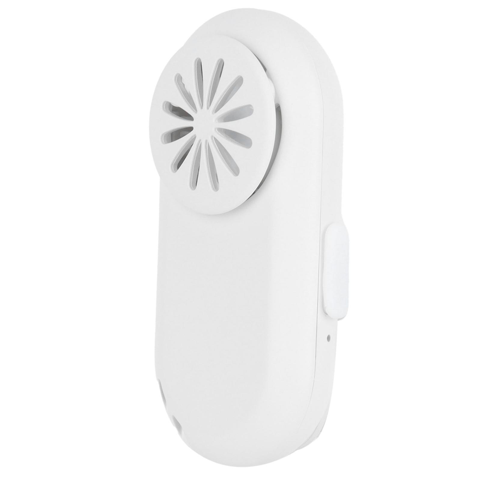 Mini USB Portable Fan Hand Free Cooler Silent Clip‑on Mouth‑Muffle Fans for Home Office Travel Outdoor Activities Summer Gift White