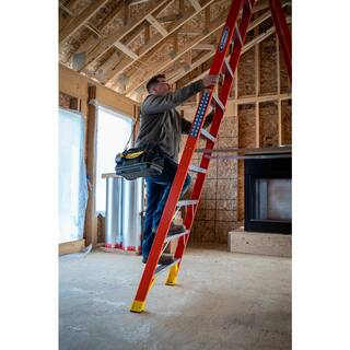 Werner 10 ft. Fiberglass Step Ladder (14 ft. Reach Height) 300 lbs. Load Capacity Type IA Duty Rating NXT1A10