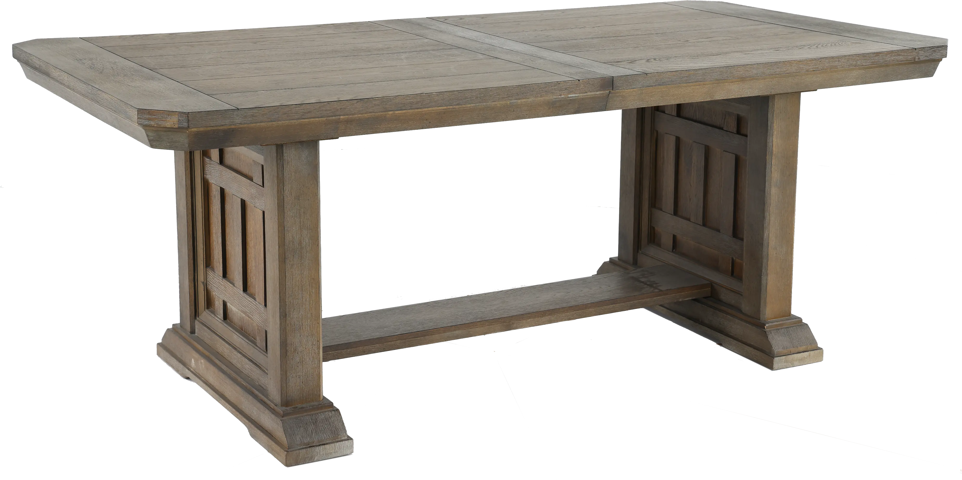 Artisan Prairie Aged Oak Trestle Dining Room Table