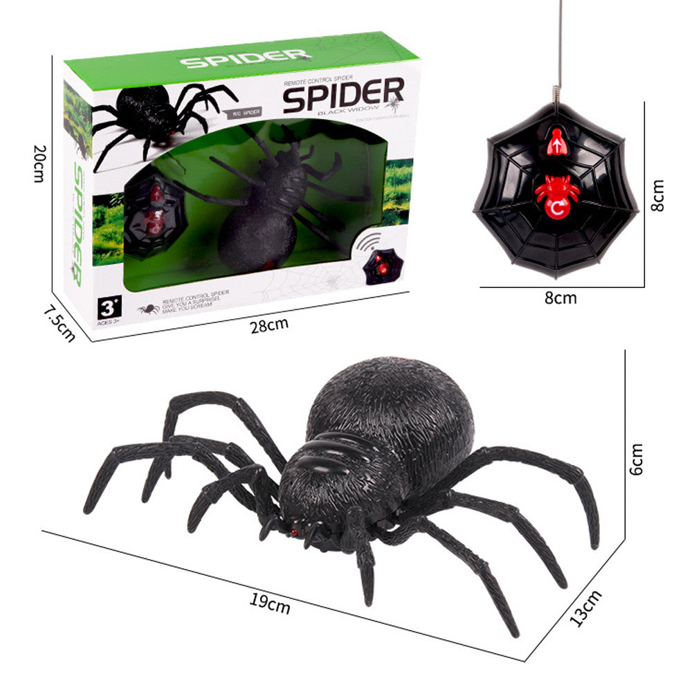 New Year's Deals!Remote Control Spider Scary Wolf Spider Robot Realistic Novelty Prank Toys Gifts on Clearance