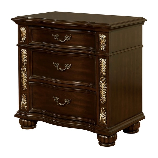 Furniture of America Urex Cherry 3-piece Bedroom Set with 2 Nightstands - - 31857819