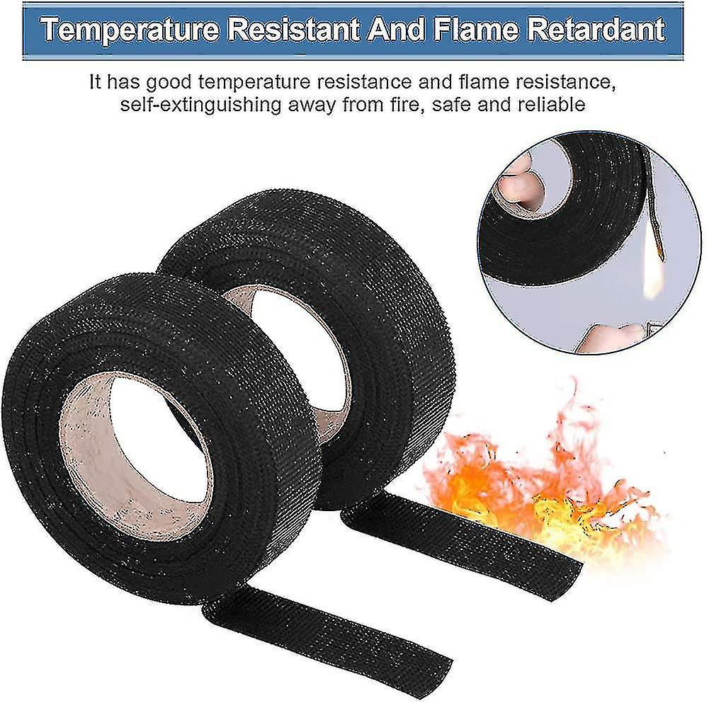 Wiring Harness Tape， Multipurpose Self Adhesive Felt Tape Anti Squeak Rattle Fel