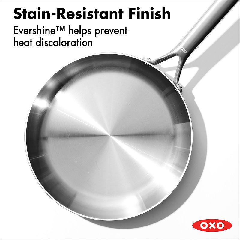 OXO Mira 3-Ply Stainless Steel 10-in. Frypan