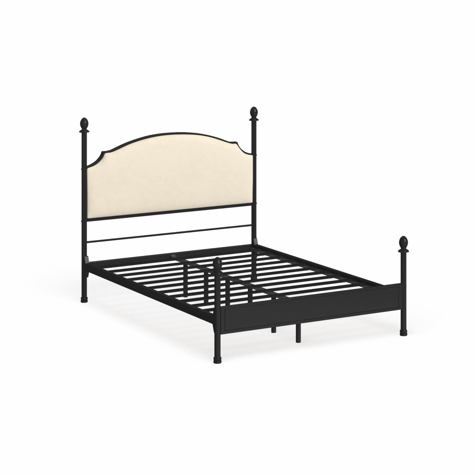 Furniture of America Francine Transitional Arched Fabric and Metal Bed