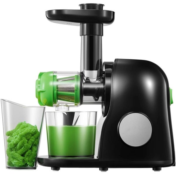 Slow Masticating Juicer with Quiet Motor and Reverse Function