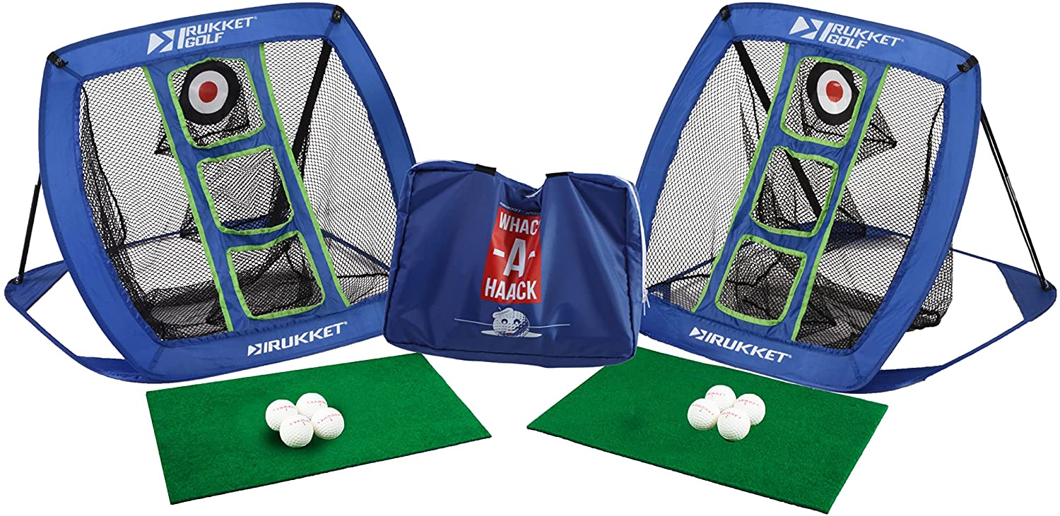 Rukket Golf Chipping Net， Chip Outdoor/Indoor， Golfing Practice Games (Royal Blue)