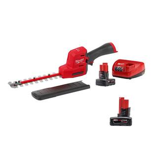 MW M12 FUEL 8 in. 12V Lithium-Ion Brushless Cordless Hedge Trimmer Kit with 6.0Ah and 4.0Ah Battery and Charger 2533-21-48-11-2460