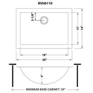 Ruvati Ariaso 18 in. Bathroom Sink Undermount Gold Polished Brass Stainless Steel RVH6110GG