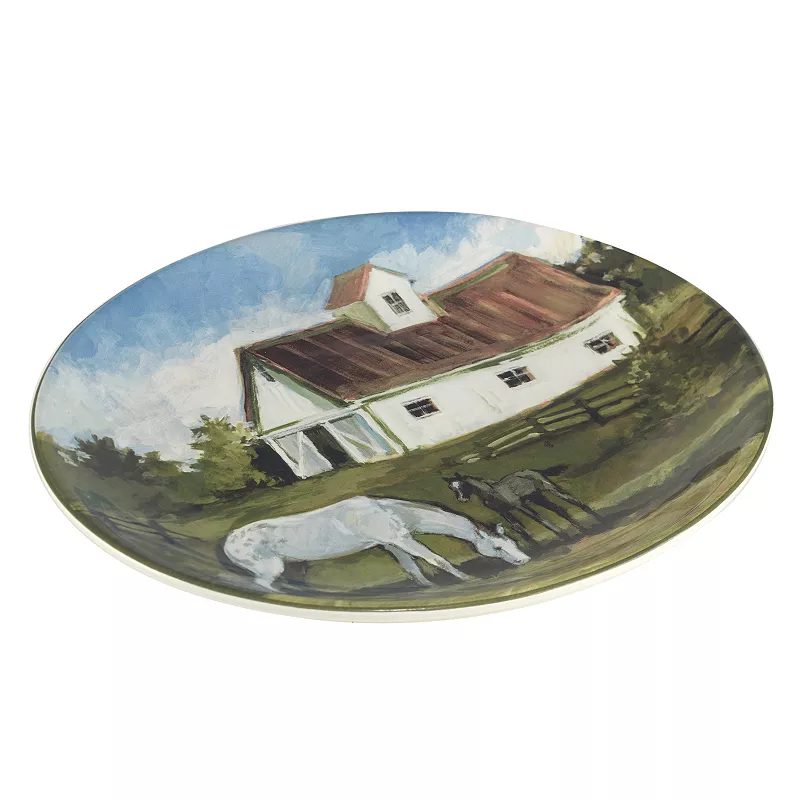 Certified International York Stables Round Platter