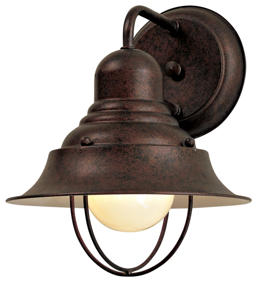 The Great Outdoors GO 71167 Wyndmere 1 Light 10 quotTall Outdoor   Beach Style   Outdoor Wall Lights And Sconces   by Buildcom  Houzz