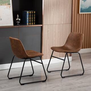 Home Beyond Colmar Brown Dining Side Chair (Set of 2) UC-13BRN