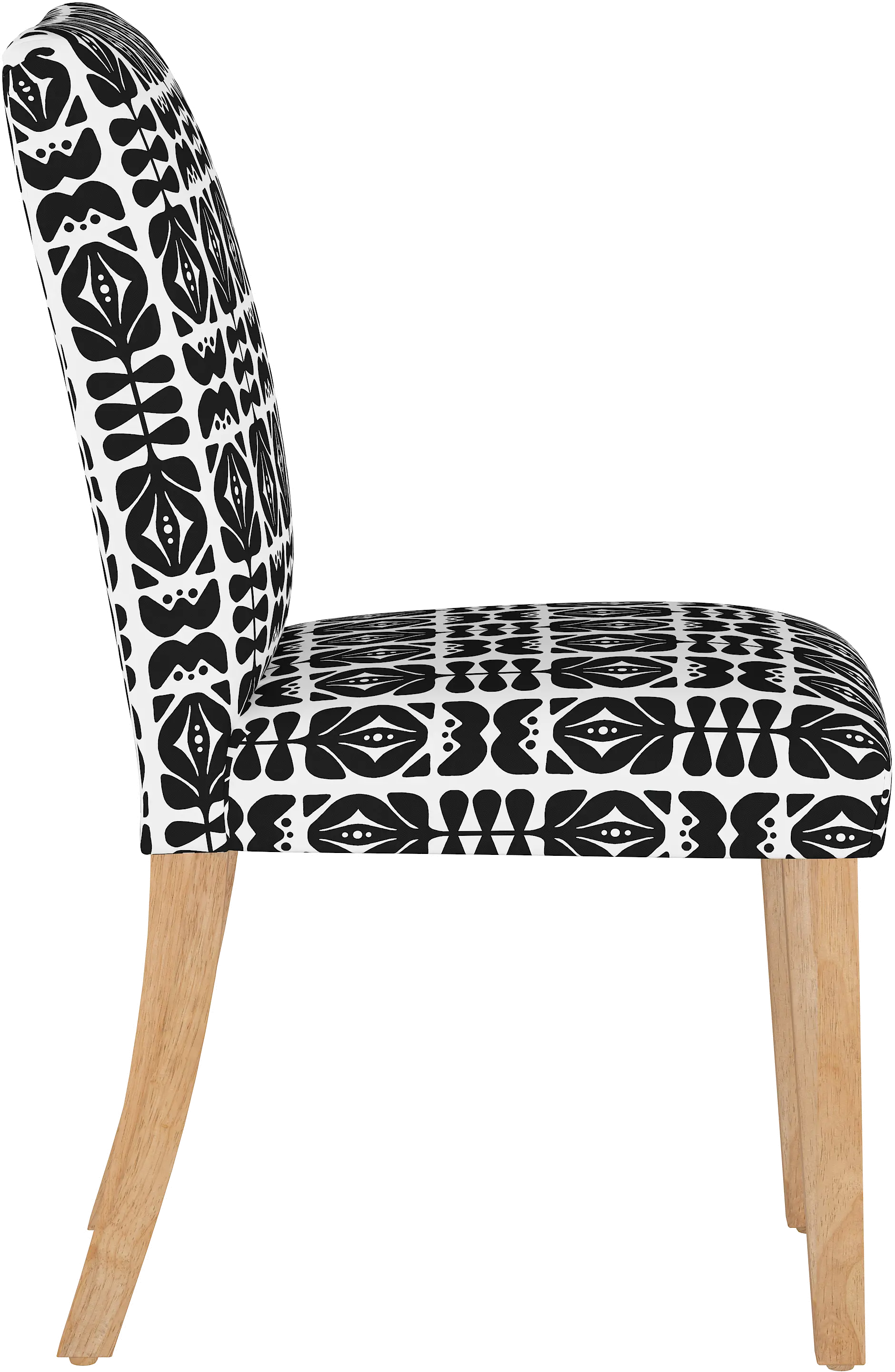 Jennifer Black Upholstered Dining Chair - Skyline Furniture