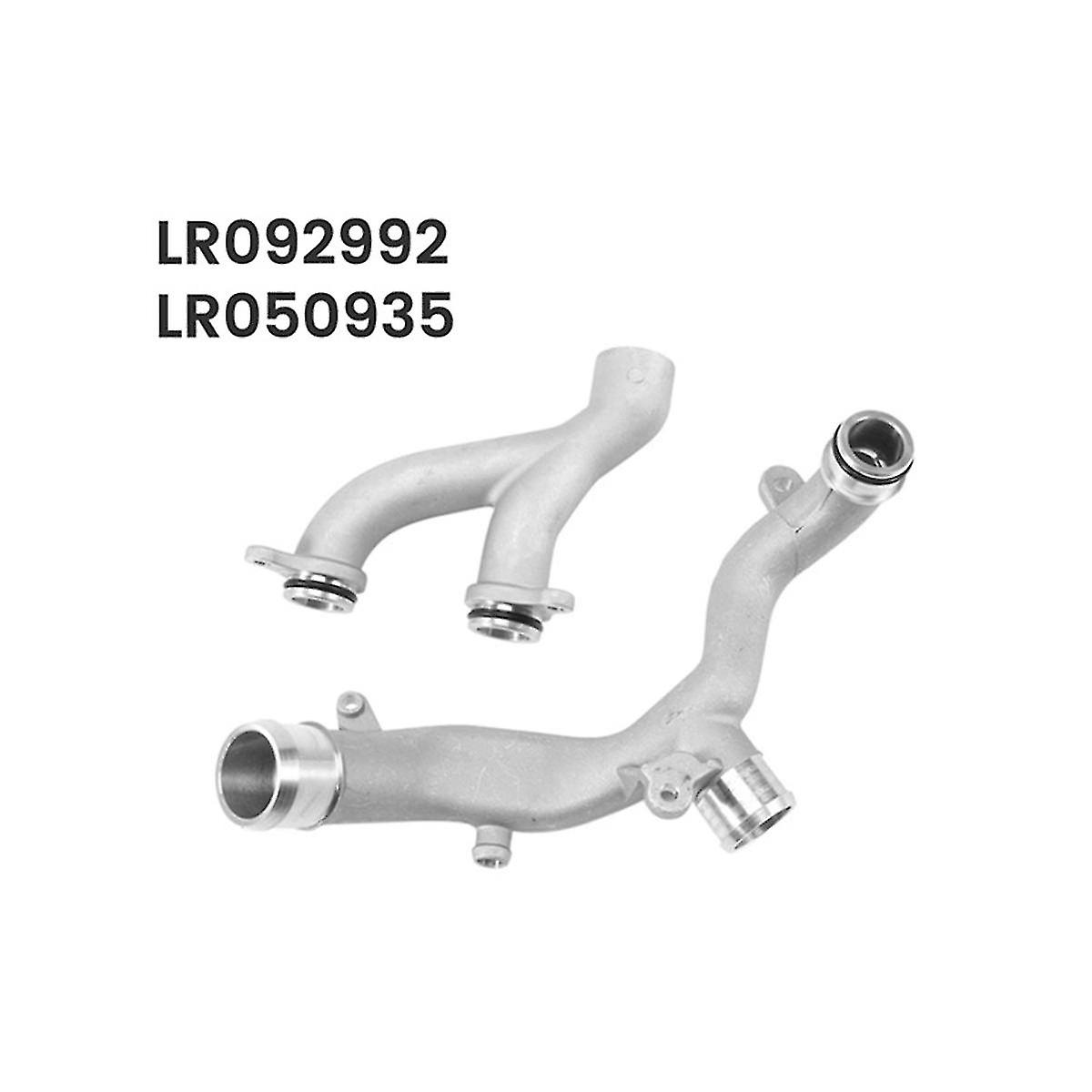 Car Aluminum Thermostat Water Outlet Tube Hose Upper Lr090630 Lower Lr092992 For 4 Range Sport Vela