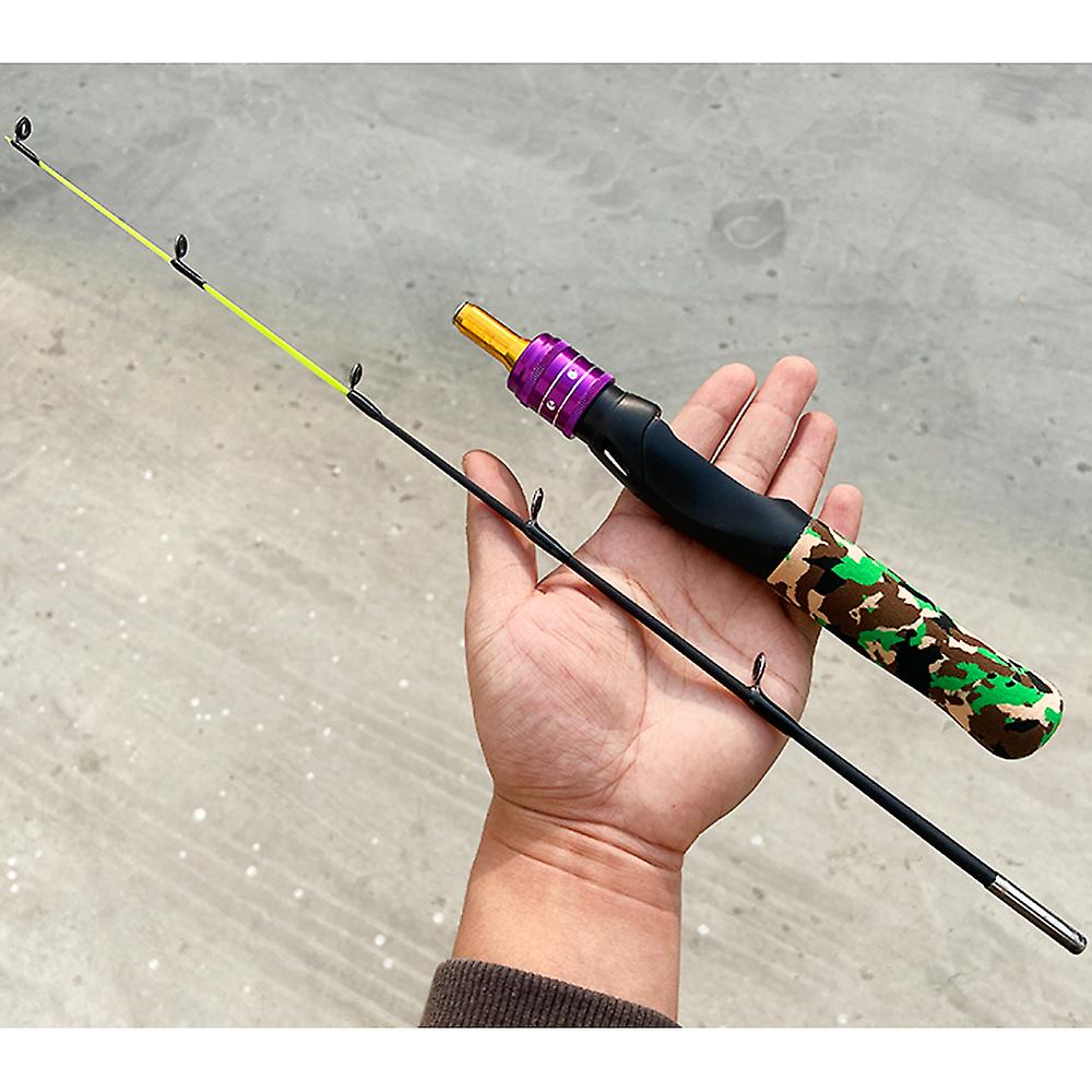 61cm Ice Fishing Rod Portable Lightweight Winter Ice Fishing Rod Spinning Ice Fishing Pole Tackle
