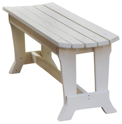 Carolina Preserves 2 Seat Bench No Back  Natural   Transitional   Outdoor Benches   by uwharrie chair  Houzz