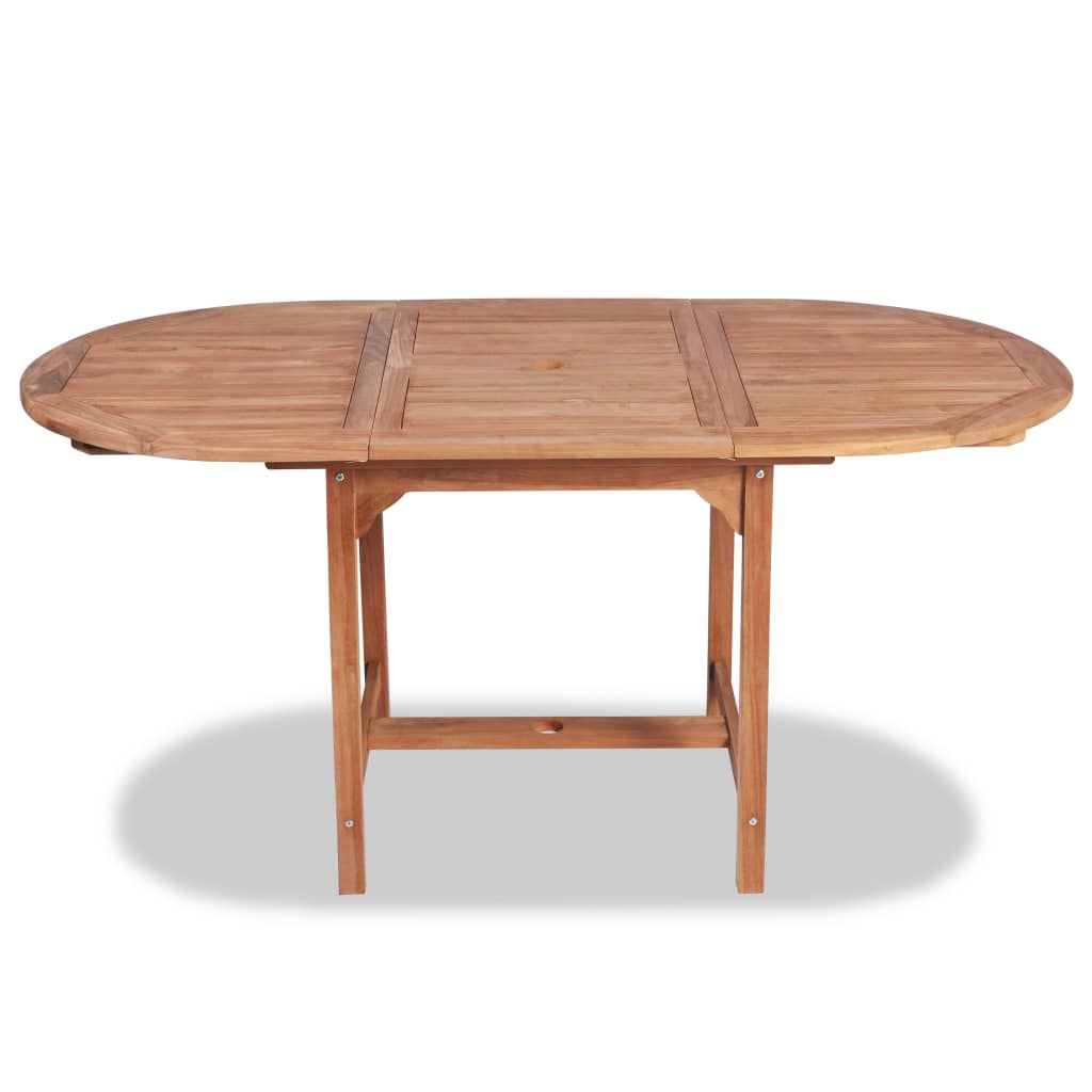 Garden Table Inlife Extendable Dining Table (43.3-63)x31.5x29.5 Solid Teak Wood